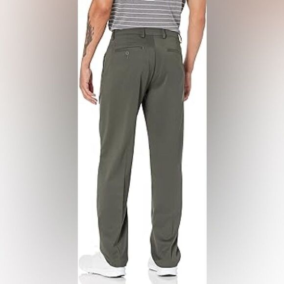 Amazon Essentials Men's Classic-Fit Pant Green Size 36W L31 - Picture 2 of 9